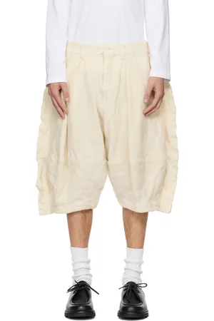 Comme des Garçons Off-White Brushed Shorts