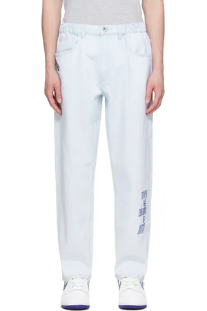 A Bathing Ape Blue Drawstring Jeans