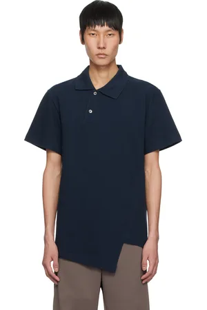 Comme des Garçons Navy Asymmetric Polo