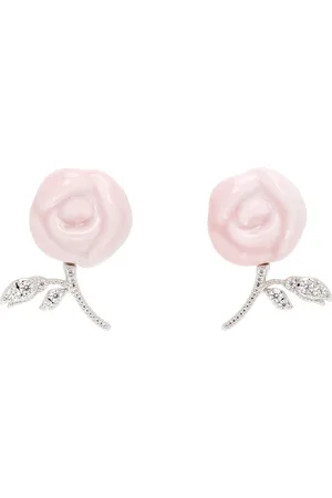 Shushu/Tong Silver & YVMIN Edition Ceramics Rose Earrings