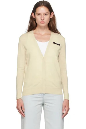 Givenchy Beige 4-G Bow Cardigan