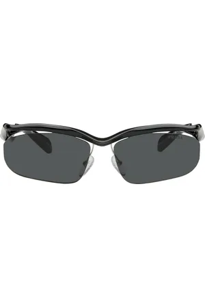 Prada Black Twisted Frame Sunglasses