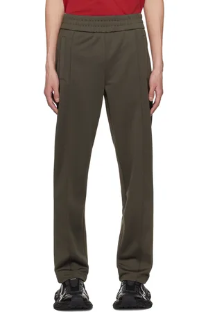 Palm Angels Gray Curved Logo Track Pants