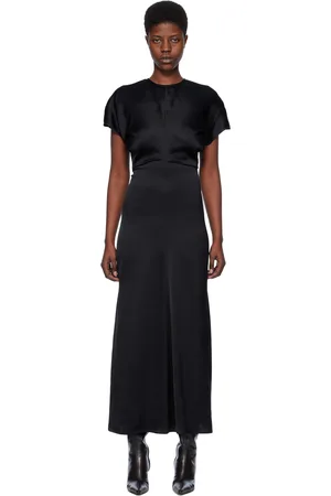Totême Black Slouch Waist Maxi Dress
