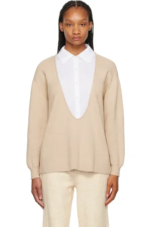 Staud Beige Pietro Sweater