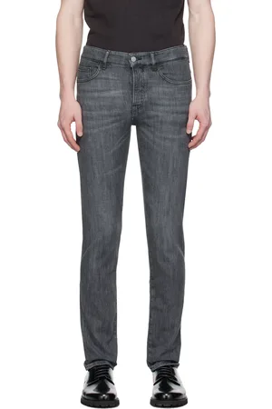 HUGO BOSS Gray Slim-Fit Jeans