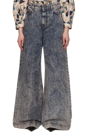 Max Mara Blue & Beige Pallore Jeans