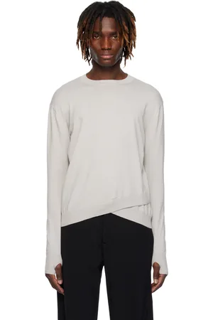 J EONGL I Gray 2Layer Knit Sweater