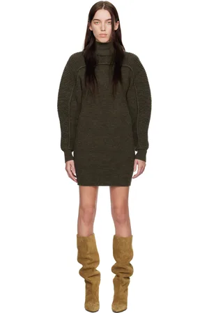 Isabel Marant Khaki Hilde Midi Dress