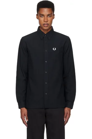Fred Perry Navy Oxford Shirt