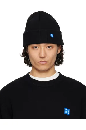 Ader Error Black Sig; TRS Tag Beanie