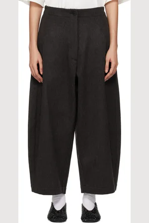 CORDERA Brown Wool Curved Trousers