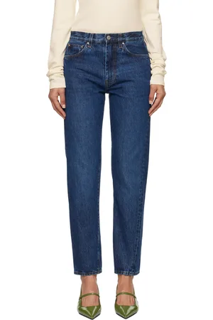 Totême Navy Twisted Seam Jeans