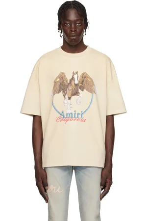 AMIRI Beige Vintage Wash Pegasus T-shirt