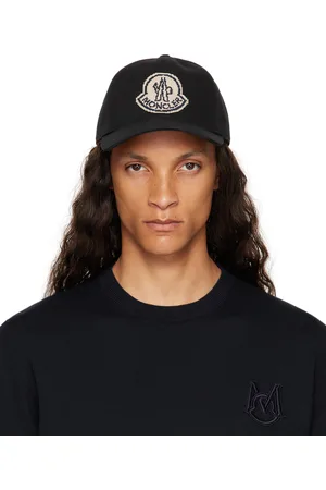 Moncler Black Gabardine Baseball Cap