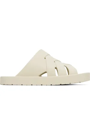 Bottega Veneta Off-White Slip-On Sandals
