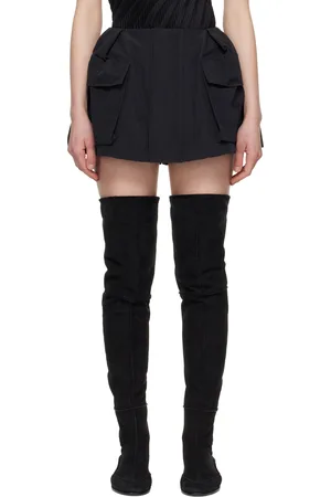 SACAI Black Grosgrain Skort