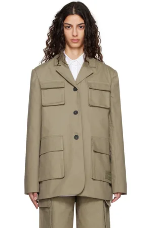 REMAIN Birger Christensen Taupe Pocket Blazer
