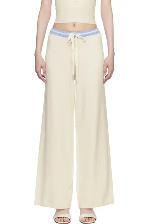 Frankies Bikinis Off-White Barrymore Knit Lounge Pants