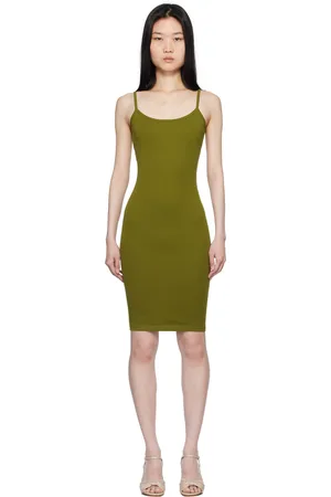 Flore Flore SSENSE Exclusive Green Bibi Minidress