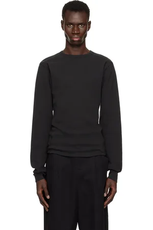 Entire Studios Black Thermal Long Sleeve T-shirt