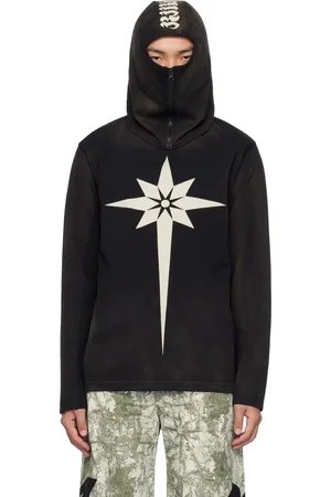 Kusikohc Black Origami Print Mask T-shirt