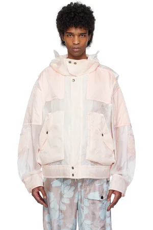 DRIES VAN NOTEN Pink Satin Jacket