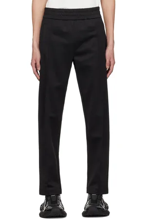 Palm Angels Black Curved Logo Track Pants