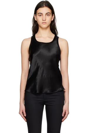 Helmut Lang Black Scoop Neck Tank Top