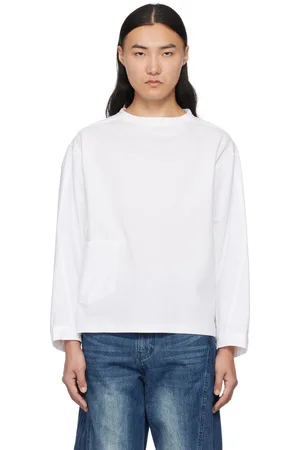 lesugiatelier Curved Silhouette Long Sleeve T-shirt