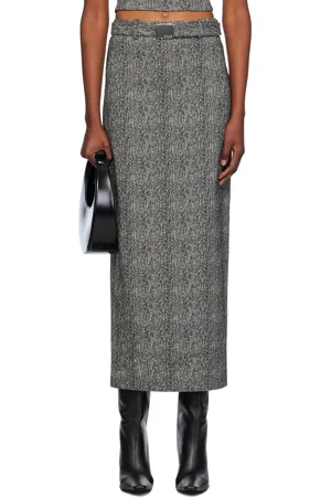 Staud Gray Murray Maxi Skirt