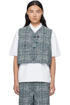 Daiwa Pier39 Navy Paisley Tech Over Vest