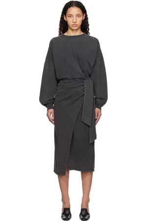 Isabel Marant Gray Sandrina Midi Dress