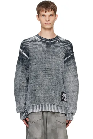 Acne Studios Black & White Logo Patch Sweater