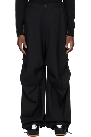Maison Margiela Black Draped Trousers