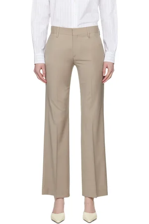Filippa K Taupe Bootcut Trousers