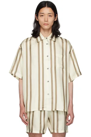 JOHN ELLIOTT Off-White Striped Shirt
