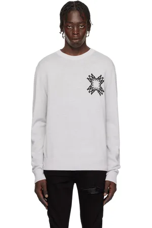 AMIRI Gray MA Quad Sweater