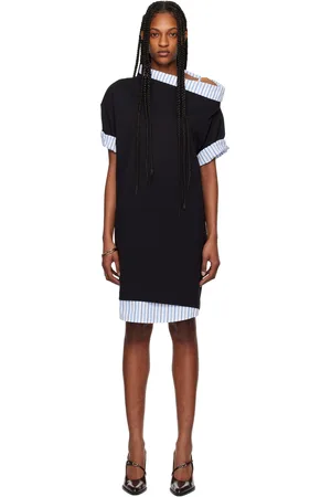 DRIES VAN NOTEN Black Layered Minidress