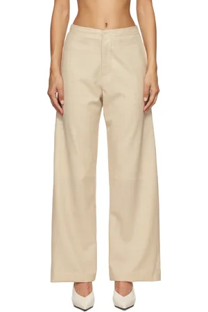 Lauren Manoogian Beige Fine Lana Trousers