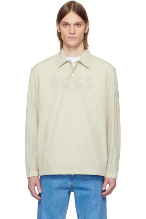 HUGO BOSS Beige Nylon Polo