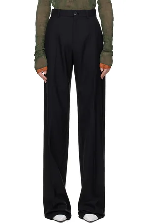 Marie Adam-Leenaerdt Black Classic Wool Trousers