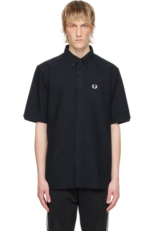 Fred Perry Navy Embroidered Shirt