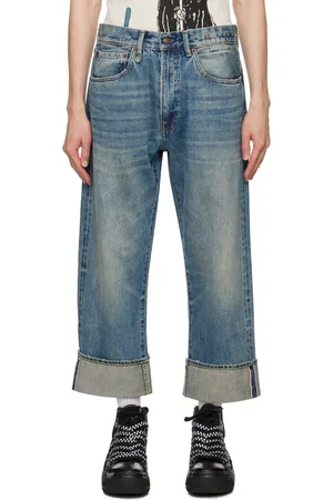 R13 Blue Cuffed X-Boyfriend Jeans