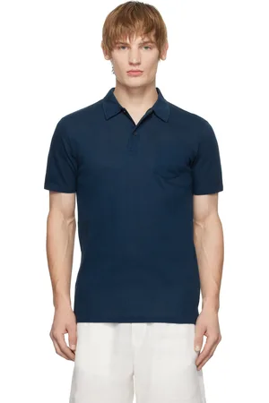 Sunspel Blue Riviera Polo