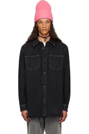 Acne Studios Black Button Denim Shirt