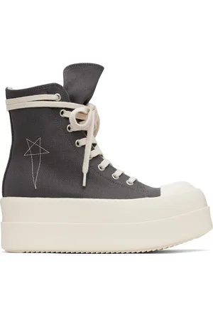 Rick Owens Gray Hollywood Double Bumper Sneaks Sneakers