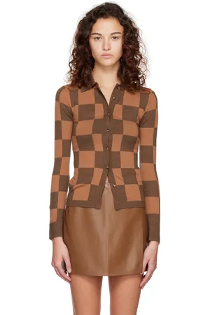 Nanushka Brown Thalia Shirt