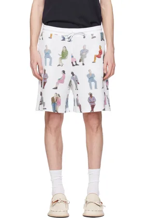 J.W.Anderson White Printed Waffle Shorts