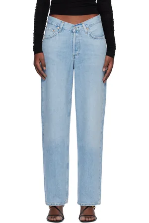 AGOLDE Blue V-Waist Baggy Jeans